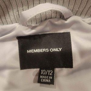 Boys 10-12 Silver Members Only Jacket